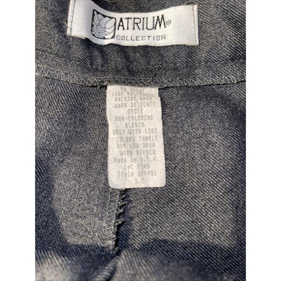 ATRIUM COLLECTION Women's Size 12 Gray High-Waisted Pleated Trousers Pants - Picture 2 of 4